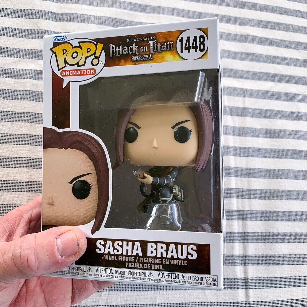 Funko POP Sasha Braus #1448  ANIMATION: Attack on Titan NEW W/ PROTECTOR